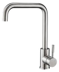 Rubinetto da cucina in acciaio inox Rubinetto a bassa pressione Miscelatore monocomando Rubinetto opaco Miscelatore monocomando Rubinetto per lavello da cucina