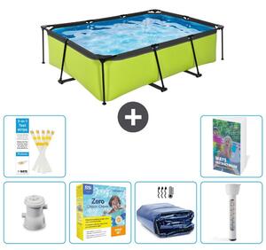 Piscina fuori terra rettangolare - 220x150x65 cm - 5 pezzi - Modello S184