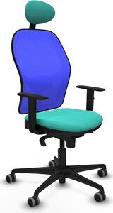 Sedia da ufficio con poggiatesta Jorquera Piqueras y Crespo 1D036G1 turchese