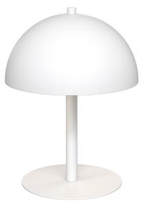 Lampada Da Tavolo Moderna Pallade Acciaio Bianco 2 Luci G9