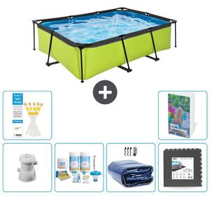 Piscina fuori terra rettangolare - 220x150x65 cm - 5 pezzi - Modello S233
