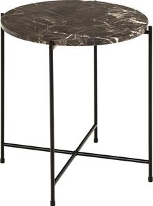 Tavolo angolare Avila Ø42cm marmo marrone