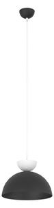 Lampadario Minimal Mulciber Acciaio Nero Bianco 1 Luce Gx53