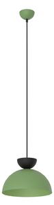 Lampadario Minimal Venus Acciaio Nero Verde Small 1 Luce Gx53