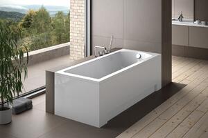 Vasca rettangolare 160x70 con grembiule in acrilico, set di scarico e piedini GRATIS | Set completo 4in1 Vasca originale in acrilico Siphon | BADLAND SHEA