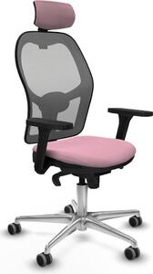 Sedia da ufficio con poggiatesta Piqueras y Crespo 3D086G2 Rosa