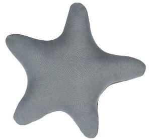 Cuscino per bambini Cuscino a forma di stella in tessuto grigio con imbottitura morbida per bambini Beliani