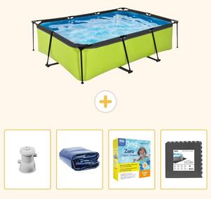 Piscina fuori terra rettangolare - 220x150x65 cm - 5 pezzi - Modello SCB10