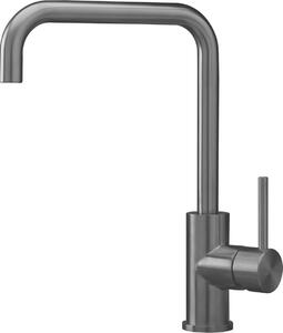 Reginox Armatur R38963 CRYSTAL GUN METAL II con bocchetta fissa, rivestimento in acciaio inossidabile PVD nel nuovo colore PVD 2025 / Miscelatore monocomando
