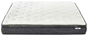 Materasso Memory Foam di colore Bianco Medio Rigido Fodera in Bambù 180 x 200 cm matrimoniale Beliani