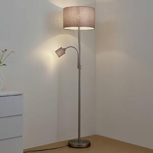 Lampada da terra Jaileen Lindby, Alluminio / Grigio / Zincato, Soggiorno / Sala da pranzo, Metallo, Moderno, Lampada da terra