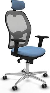 Sedia da ufficio con poggiatesta Piqueras y Crespo 2D086G2 Blu cielo