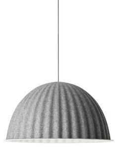 Lampada a sospensione Muuto, Under the Bell, dimmerabile, Grigio, Sala da pranzo, Tessuto / Tessile, Scandinavo