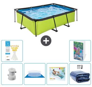 Piscina fuori terra rettangolare - 220x150x65 cm - 5 pezzi, acciaio S345