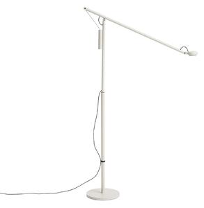 Lampada da terra HAY, Fifty-Fifty, dimmerabile, Grigio, Soggiorno, Alluminio, Design
