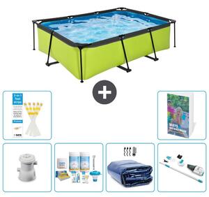 Piscina fuori terra rettangolare - 220x150x65 cm - 5 pezzi - Modello S310