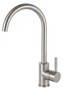 Rubinetto da cucina in acciaio inox Rubinetto a bassa pressione Miscelatore monocomando Rubinetto opaco Miscelatore monocomando Rubinetto per lavello da cucina
