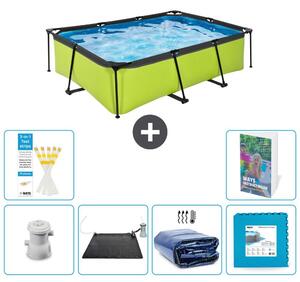 Piscina fuori terra rettangolare - 220x150x65 cm - 5 pezzi - Modello S340