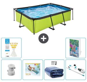 Piscina fuori terra rettangolare - 220x150x65 cm - 5 pezzi - Modello S261