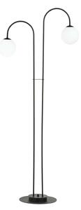 Lampadario Minimal Sharada Acciaio Nero 2 Luci E14