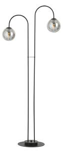Lampadario Minimal Sharada Acciaio Nero Grigio 2 Luci E14