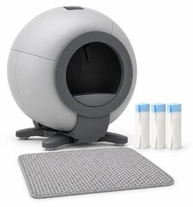 Clean 65 Orbit - Set lettiera autopulente con tappetino 50 x 40 cm e 45 sacchetti per rifiuti