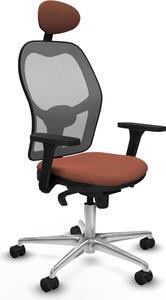 Sedia da ufficio con poggiatesta Jorquera Piqueras y Crespo 3D086N1 Marrone Grigio