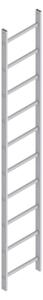 Scala Hymer sezione alluminio 10 pioli lunghezza 2,8 m