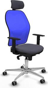 Sedia da ufficio con poggiatesta Piqueras y Crespo 1D086G2 Grigio scuro