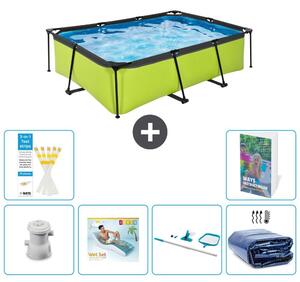 Piscina fuori terra rettangolare - 220x150x65 cm - 5 pezzi - Modello S270