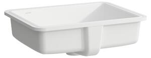 LAUFEN SAVOY lavabo encastré, encastrement par le bas, sans trou pour robinet, avec trop-plein, dessous poncé, rectangulaire, 500x395mm, H8189487571091, H8189487571091