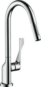 Hansgrohe Axor Citterio cromo Eco miscelatore per lavello con doccetta estraibile, 39832000