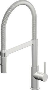 Miscelatore per lavello a leva Miscelatore per lavello con braccio flessibile Miscelatore per lavello con doccia Lenz ALUNA Acciaio inox 46070511