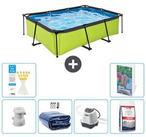 Piscina fuori terra rettangolare - 220x150x65 cm - 5 pezzi - Modello S329