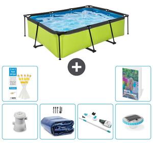 Piscina fuori terra rettangolare - 220x150x65 cm - 5 pezzi - Modello S204