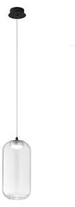 Lampadario perenz illumina hunter s1 8157 n lc 8214 tr led vetro trasparente - Perenz