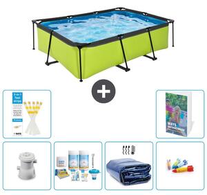 Piscina fuori terra rettangolare - 220x150x65 cm - 5 pezzi - Modello S282