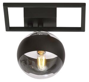 Plafoniera Moderna Perseo Acciaio Nero Mod5 Luce E14