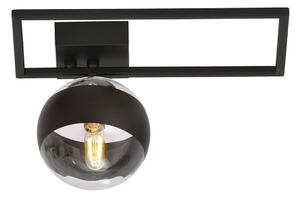 Plafoniera Moderna Perseo Acciaio Nero Mod4 1 Luce E14
