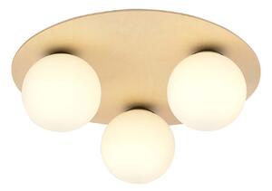 Plafoniera Minimal Chelys Acciaio Marrone 3 Luci E14