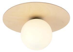 Plafoniera Minimal Chelys Acciaio Marrone 1 Luce E14