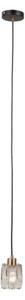 ITALUX PND-40813-1-BK-HBR - Lampadario a sospensione con cavo TORNO 1xE14/40W/230V nero/oro