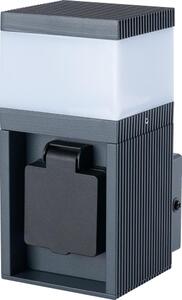 Brilagi - Lampada da esterno con presa SCHUKO PILLAR 1xG9/11W/230V IP44 antracite