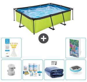Piscina fuori terra rettangolare - 220x150x65 cm - 5 pezzi - Modello S228
