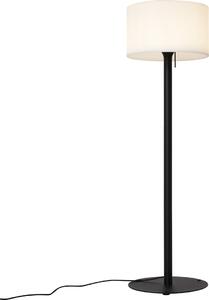 Lampada da esterno moderna nera con paralume bianco IP44 Mississippi