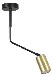 Plafoniera Minimal Morigena Acciaio Nero 1 Luce Gu10