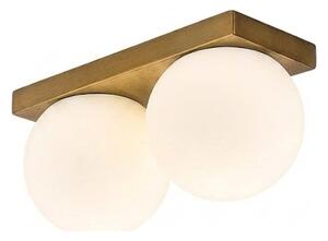 Plafoniera Moderna Dot Metallo Ottone Brunito Led 16W Ip40