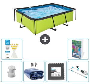 Piscina fuori terra rettangolare - 220x150x65 cm - 5 pezzi, modello S315