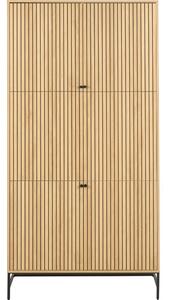 Armadio effetto rovere in colore naturale 99x200x60 cm Albany - Actona