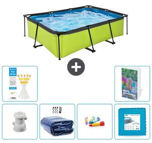 Piscina fuori terra rettangolare - 220x150x65 cm - 5 pezzi - Modello S229